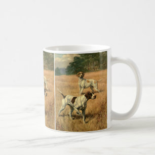 Mug Animaux vintages, Chiens de chasse aux pointer ang