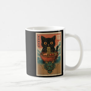 Mug Anime Chat Ramen Japonais Drôle Art Kawaii Chat Et