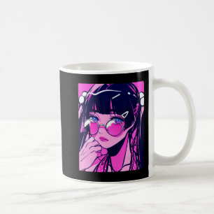 Mug Anime Girl Kawaii Waifu Pink Aesthetic Japanese Ot