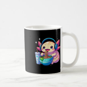 Mug Anime Kawaii Axolotl Manger Ramen Noodles Enfants 