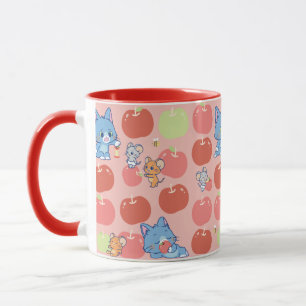 Mug Anime Tom, Jerry et Tuffy Apple Motif