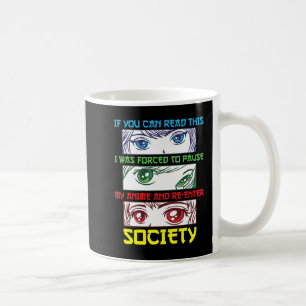 Mug Anime Ventilateur à regarder Anime Phrase Amusant 
