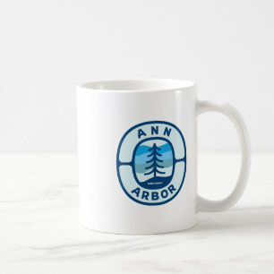 Mug Ann Arbor Michigan Mi Souvenir de forêt rétro d'hi