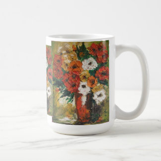 Mug Ann Hayes Peinture Fleurs Rouges Mélangées