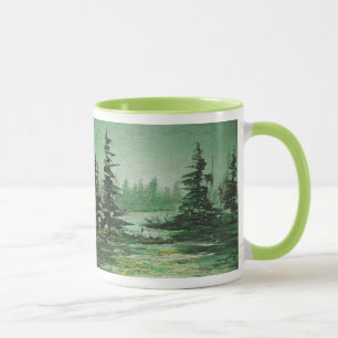 Mug Ann Hayes Peinture Forêt Verte