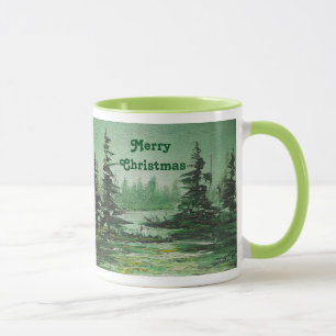 Mug Ann Hayes Peinture Forêt Verte