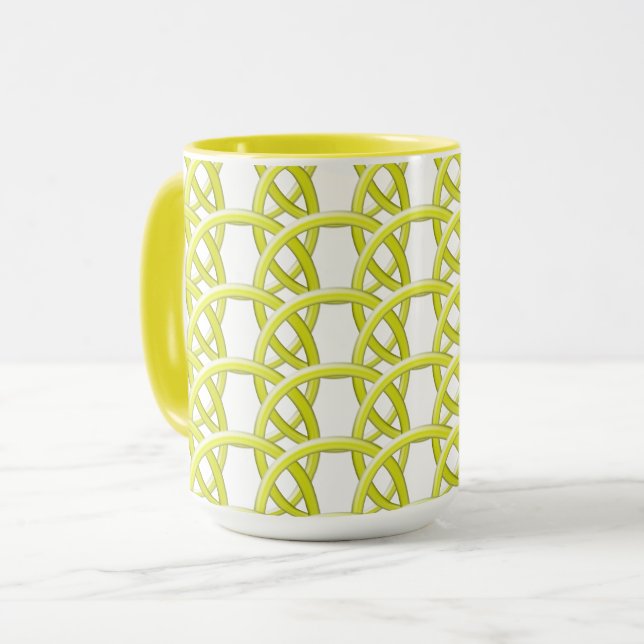 Mug - Anneaux jaunes entrelacés (Devant gauche)