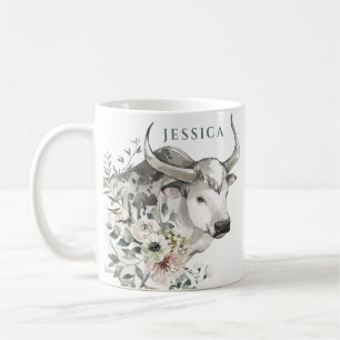 Mug Année aquarelle de l'Ox Nouvel an Chinois