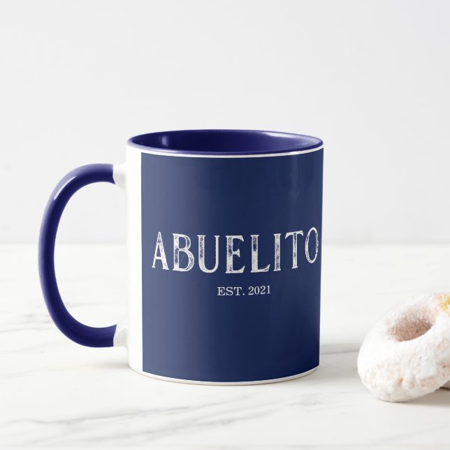 Mug Année Blue Abuelito de la Marine (Avec donut)