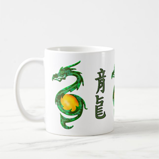 Mug Année chinoise du Dragon Jade Green (Gauche)