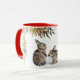 Mug Année chinoise du lapin   Année personnalisée