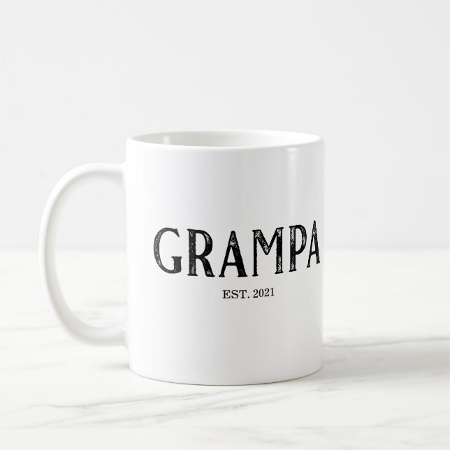 Mug Année de création de Grampa (Gauche)