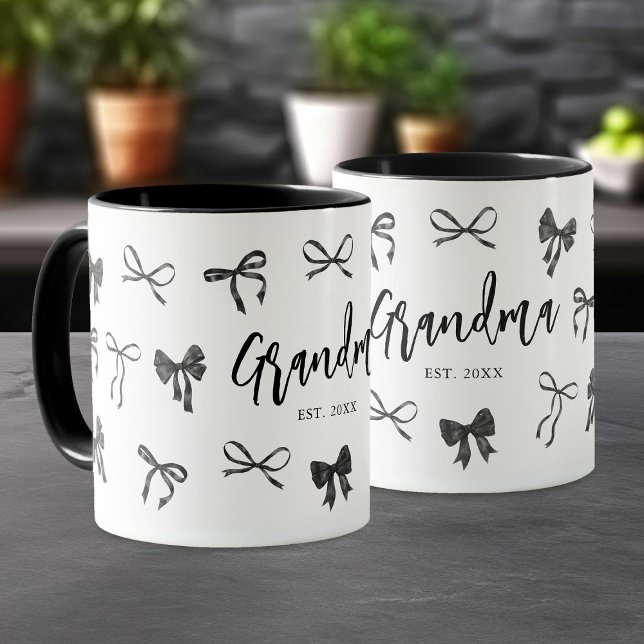 Mug Année de création de la grand-mère noire (Créateur téléchargé)