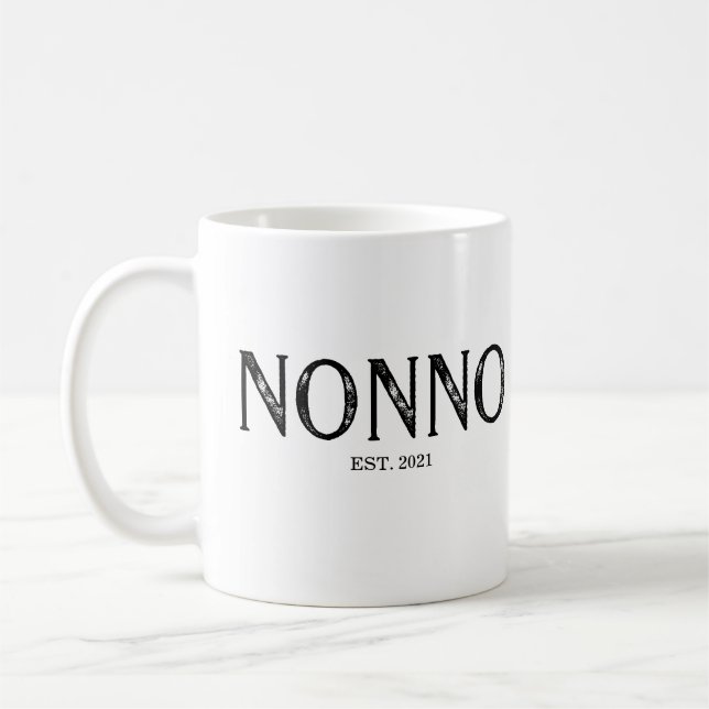 Mug Année de création de Nonno (Gauche)