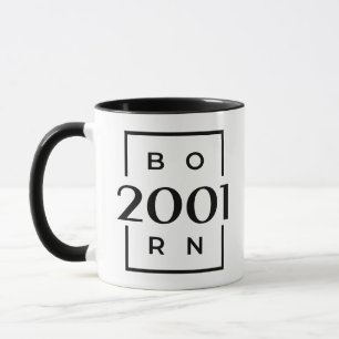 Mug Année de naissance 2001
