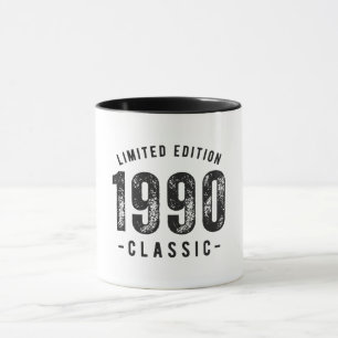 Mug Année de naissance classique 1990