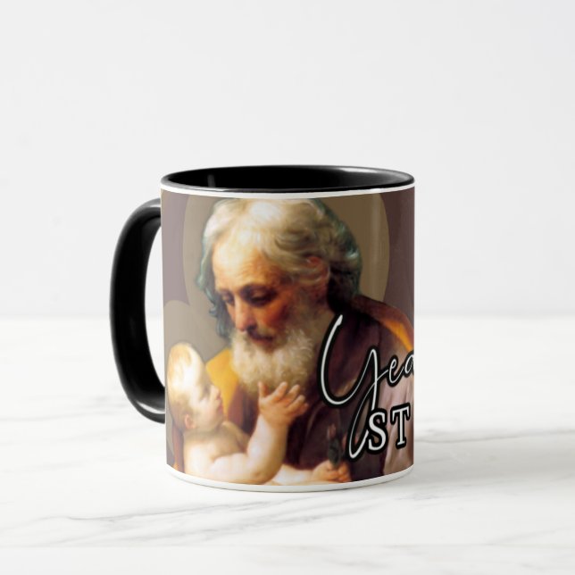 Mug Année de Saint-Joseph Enfant Jésus Religieux catho (Devant gauche)