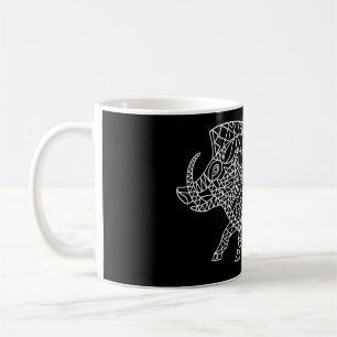 Mug Année du porc - sanglier avec des runes