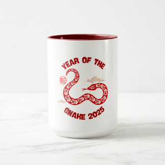 Mug Année du serpent 2025 rouge