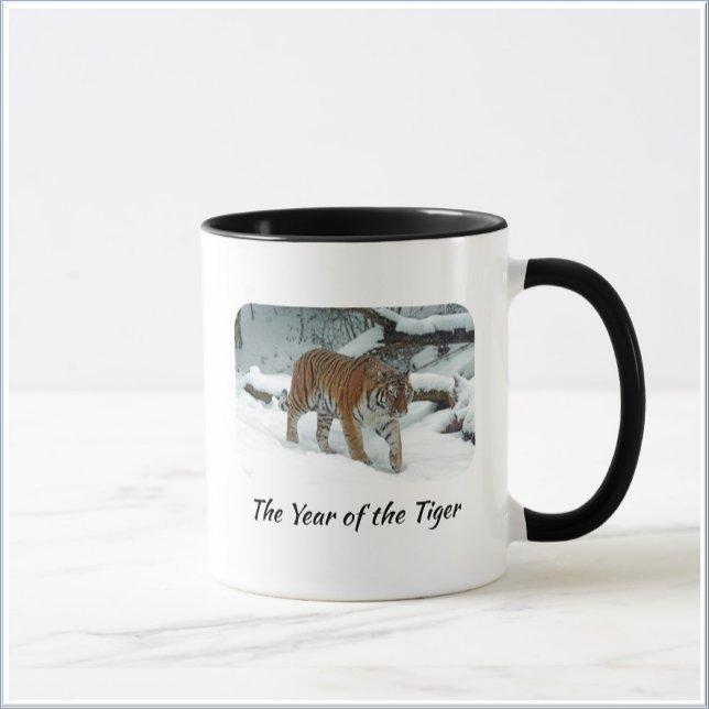 Mug Année élégante de l'astrologie chinoise du tigre (Créateur téléchargé)
