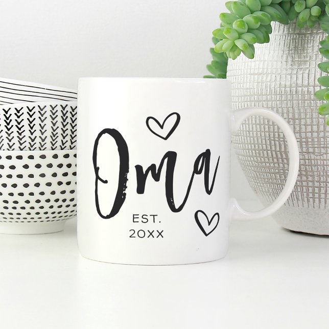 Mug Année Oma Grand-mère établie (Créateur téléchargé)