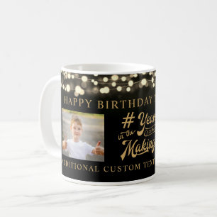 Mug ANNÉES D'ANNIVERSAIRE DANS LA FABRICATION Black Go