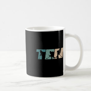 Mug Anniversaire 10 ans rétro hockey sur glace garçon 