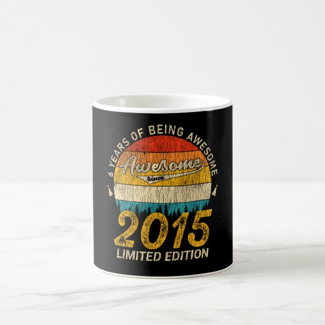 Mug anniversaire 10 ans Retro Magnifique 10e anniversa (Centre)