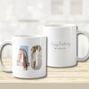 Mug Anniversaire 40 ans Photo personnalisée 