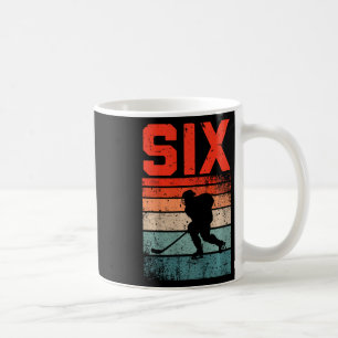 Mug Anniversaire 6 Ans Rétro Hockey Sur Glace Fille Ga