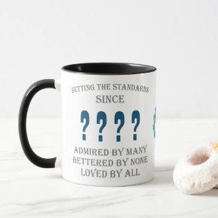 Mug Anniversaire Ajouter Année Nom Date Amour Papa Fam