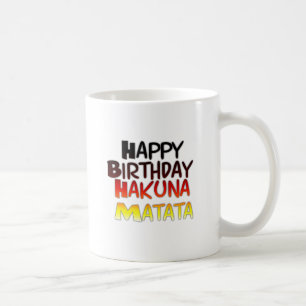 Mug Anniversaire allemand Hakuna Matata Art Imprimer