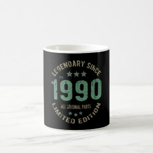 Mug anniversaire de 35 ans 1990 Légende 35e anniversai