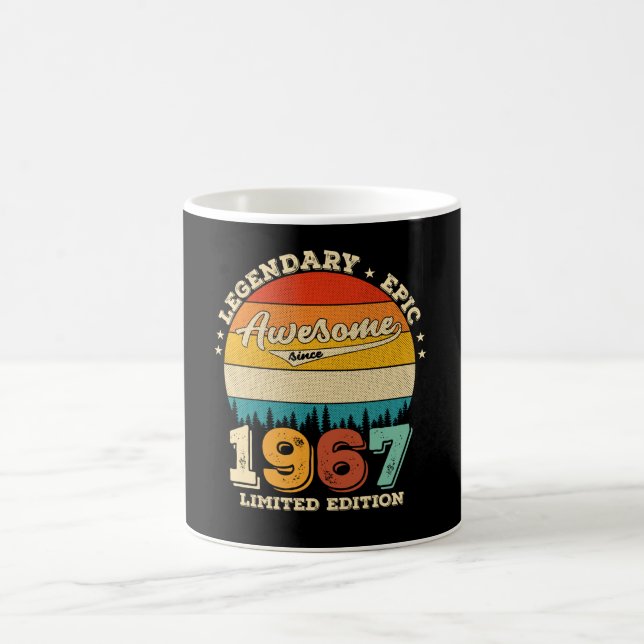 Mug anniversaire de 58 ans 1967 Magnifique 58e anniver (Centre)