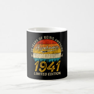 Mug anniversaire de 80 ans 1941 stupéfiant depuis 80e 