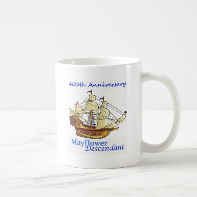 Mug Anniversaire de bateau de navigation de descendant (Droite)