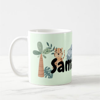 Mug Anniversaire de enfant Jungle Safari Animaux