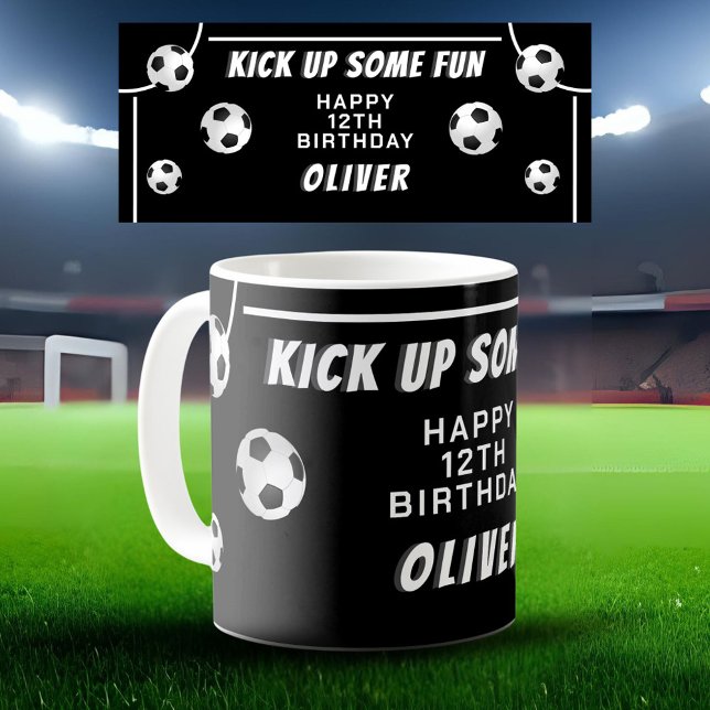 Mug Anniversaire de enfant sportif de football de ball (Créateur téléchargé)