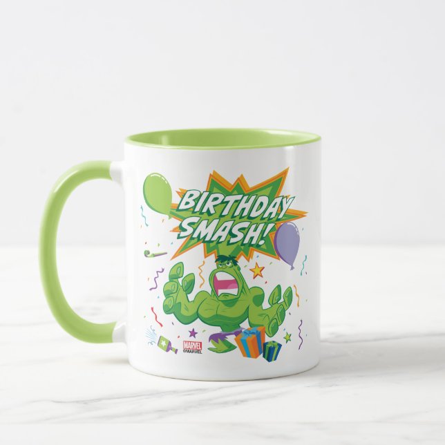 Mug Anniversaire de Hulk Smash (Gauche)