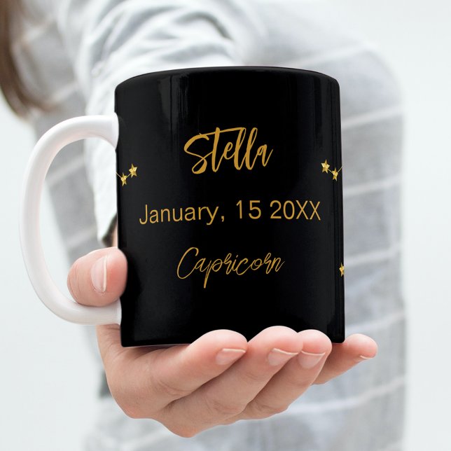 Mug Anniversaire de la constellation d'étoiles Caprico (Créateur téléchargé)