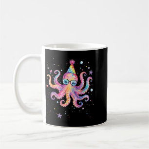 Mug Anniversaire de la sirène pieuvre Eté assorti Aqua