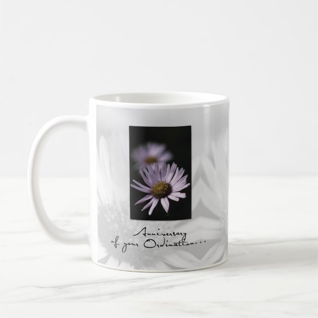 Mug Anniversaire de l'ordination, Aster (Gauche)