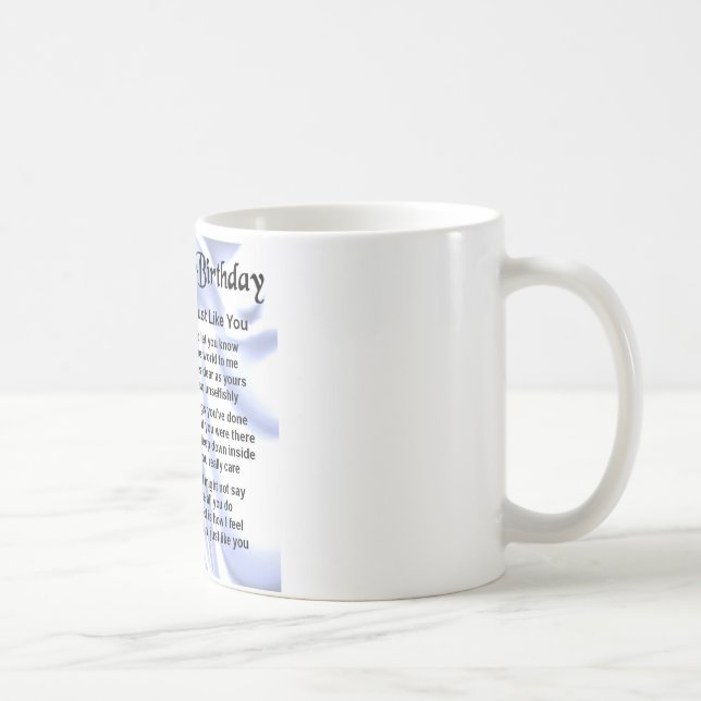 Mug Anniversaire de poème de cousin soixante-dixième (Droite)