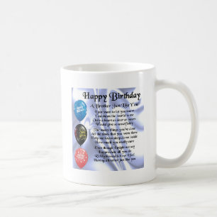 Mug Anniversaire de poème de frère joyeux