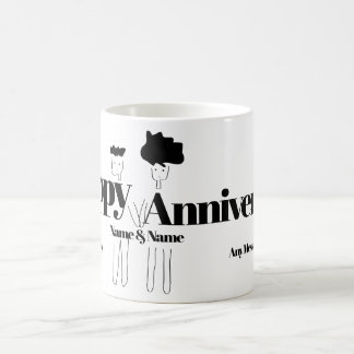 Mug Anniversaire du duple Doodle