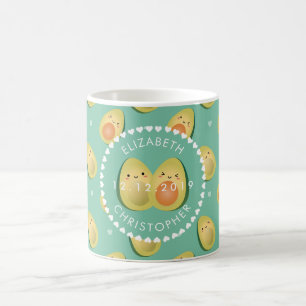Mug Anniversaire du Mariage amusant de mignon Avocado 