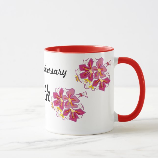 Mug Anniversaire heureux trente-sixième (Droite)