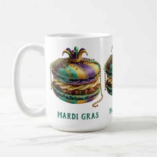 Mug Anniversaire Macaron Royal de Mardi Gras