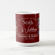 Anniversaire Mariage personnalisé du 50e couple ro