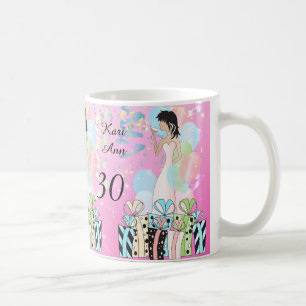 Mug Anniversaire ou Bachelorette Party Diva Girl - ros